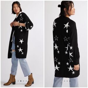Anthropologie Stars Longline Cardigan Size XS
